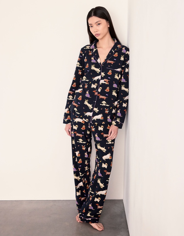 Chelsea Peers - Halloween Dogs Organic Cotton Pyjama Set