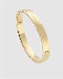 Furla - Furla 1927 Crystal Gold-Tone Bangle Bracelet