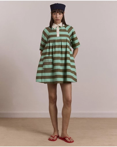 Damson Madder - Maggie Mini Polo Dress