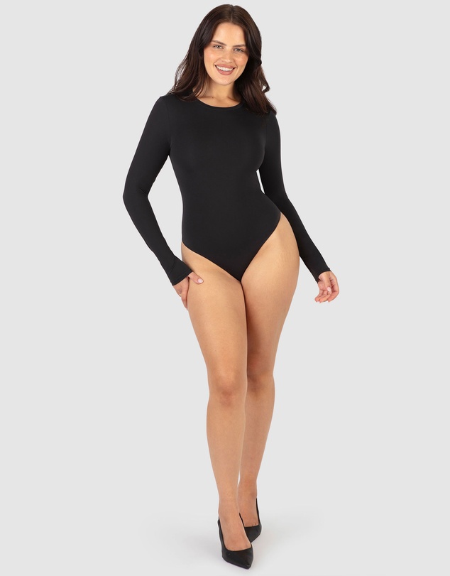 B Free Intimate Apparel - Long Sleeve Bodysuit G-String | ButterFit