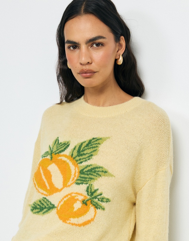 AERE - Citrus Intarsia Knit Jumper