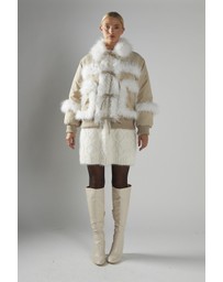 Glamorous - Tie Front Fur Lined Jacket
