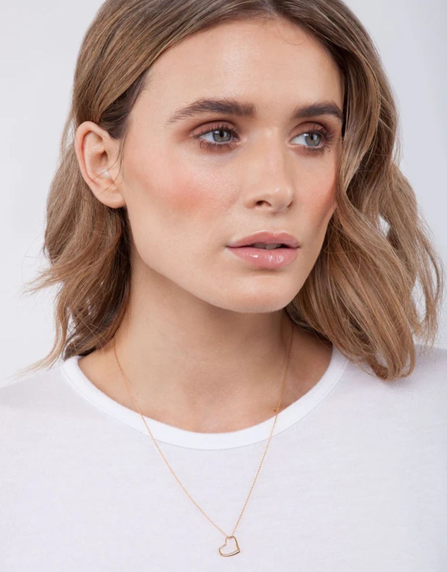 Lovisa - Gold Plated Sterling Silver Heart Necklace