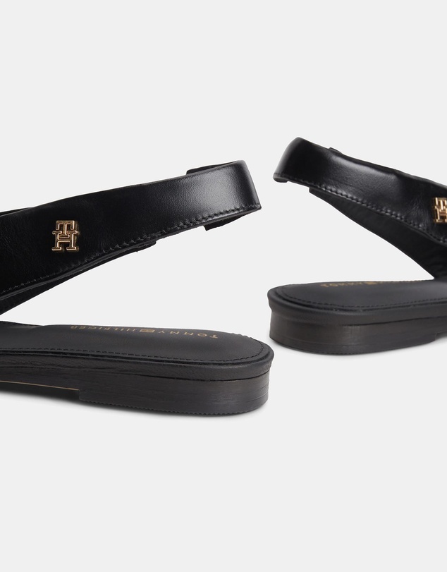 Tommy Hilfiger - Lana Leather Sling Back Ballerina Flats - Women's