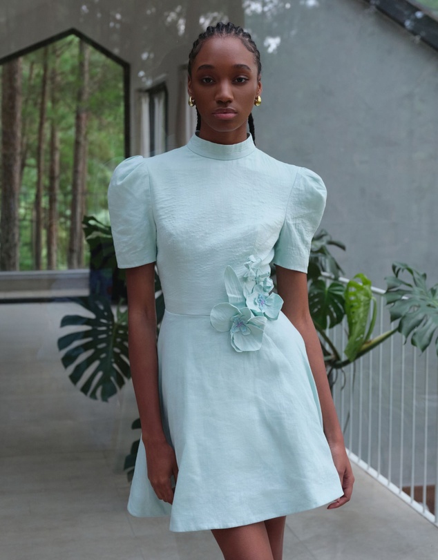 JUSTIN TONG - Noa Linen Mini Dress