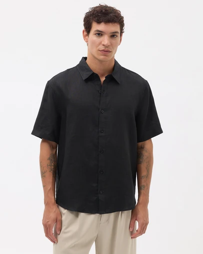 AERE - Euro Resort Linen SS Shirt