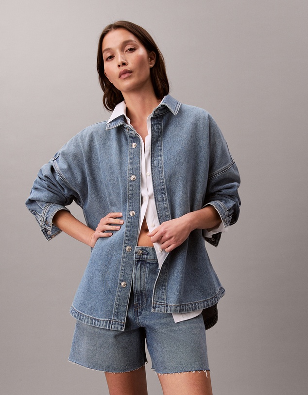 Calvin Klein Jeans - Denim Boyfriend Button-Down Shirt