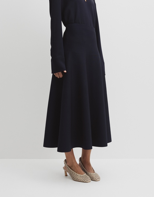 Country Road - Fluted Knit Midi Skirt