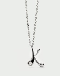 PDPAOLA - Initial 2026 K Silver Pendant Necklace