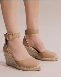 Country Road - Carolina Leather Espadrille Wedge