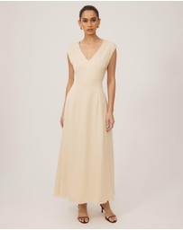 Tussah - V-Neck Midi Dress
