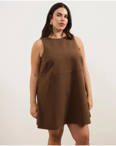 Atmos&Here Curvy - Stephanee Shift Mini Dress