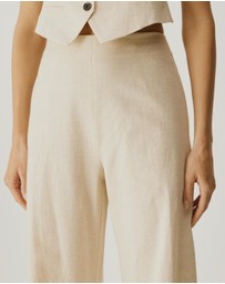 Atmos&Here - Nima Linen Blend Tailored Pants