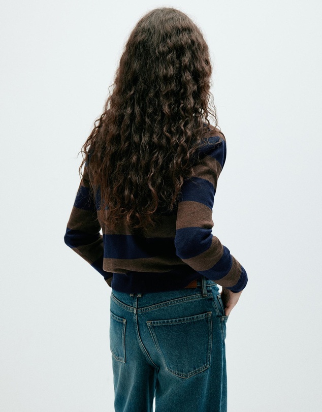 M.N.G - Cardigan with Buttons and Lapel Collar