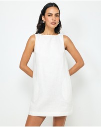 AERE - Zaya Linen Mini Dress