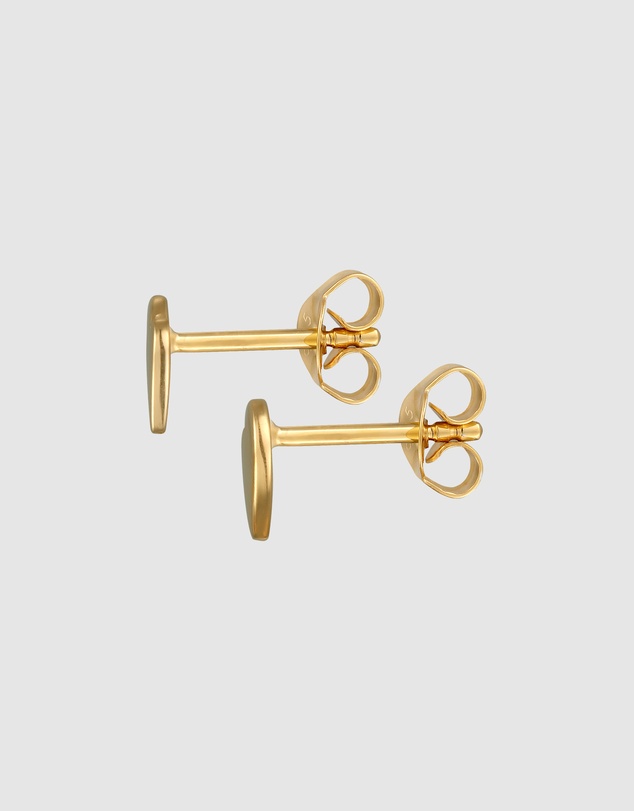 Elli Jewelry - Playful Heart Stud Earrings in Gold-Plated 925 Silver