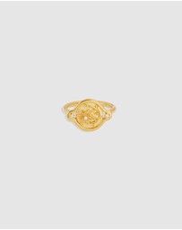 By Charlotte - Serene Lotus Ring