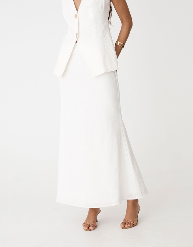Forcast - Amelia Linen Blend Maxi Skirt