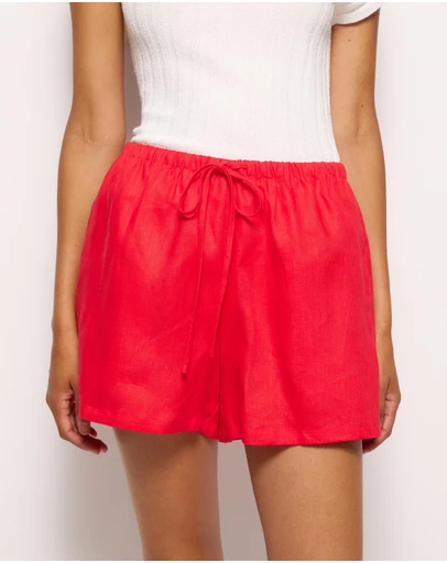 AERE - Bronte Linen Shorts