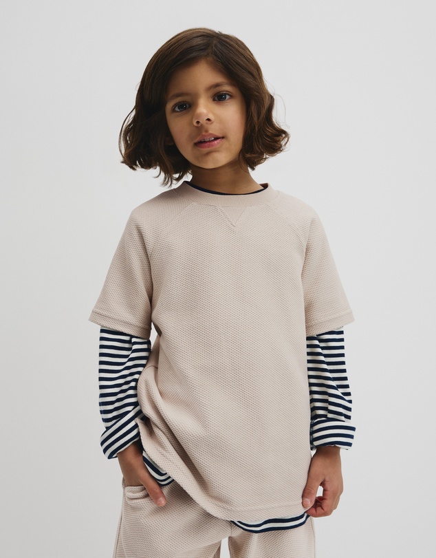 Country Road - Organically Grown Cotton Relaxed Waffle Short Sleeve T-shirt
