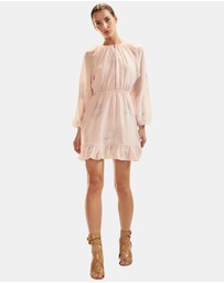 Cynthia Rowley - Silk Lurex Dolman Sleeve Mini Dress