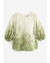 NEXT - Sheer Puff Sleeve Blouse