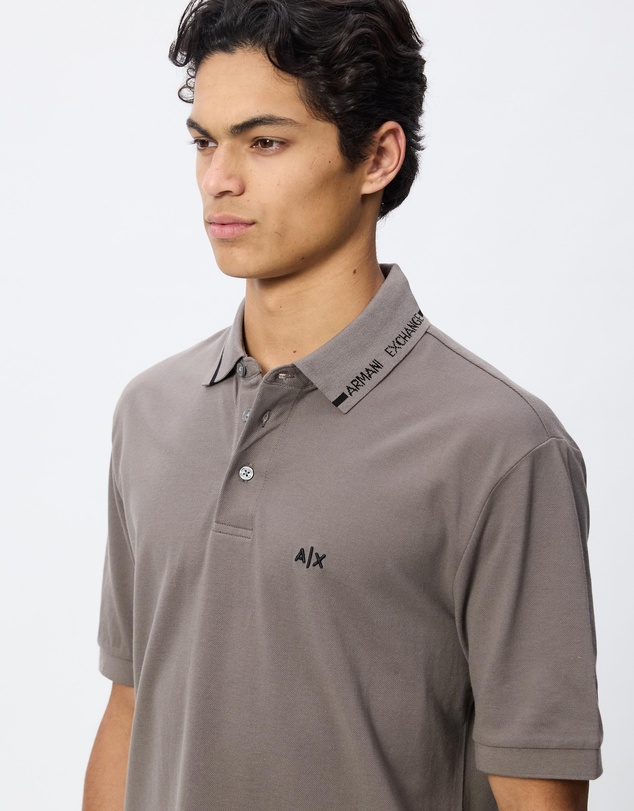 Armani Exchange - Regular Fit Cotton Pique Polo Shirt