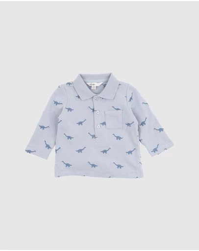 Bebe by Minihaha - Isaac Embroidered Dino Polo - Babies