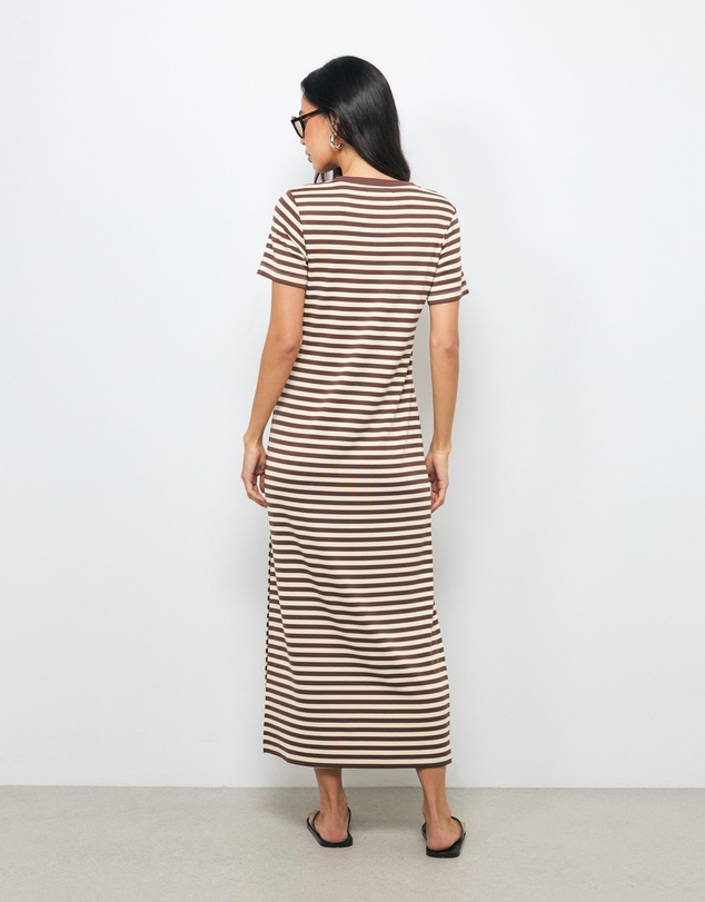 AERE - Vita Stripe T-Shirt Dress