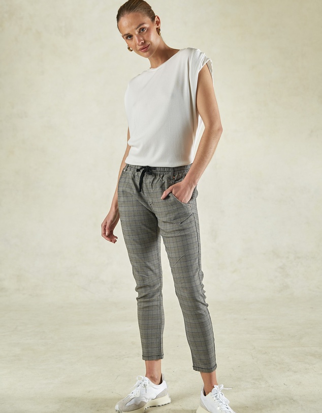 DRICOPER DENIM - Active Vintage Cobalt Check Jeans