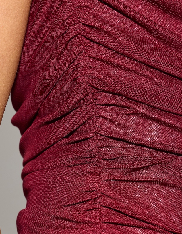 Dazie - Santino Contrast Mesh One Shoulder Top