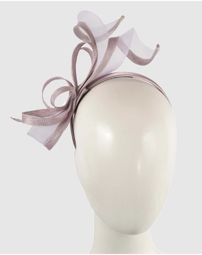 Max Alexander - Small Lilac Sinamay Loops Fascinator