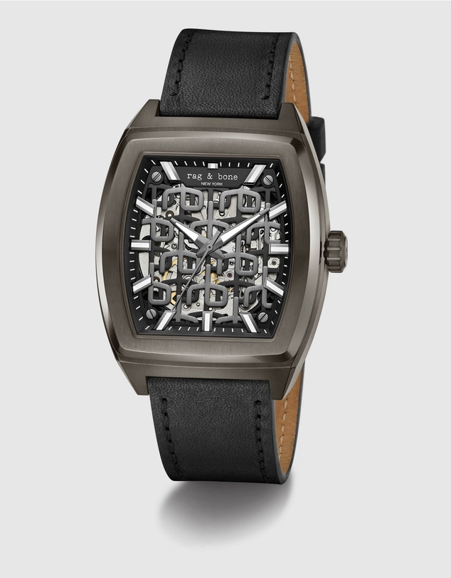 rag & bone - Rag & Bone Mercer Black-Tone Automatic Watch