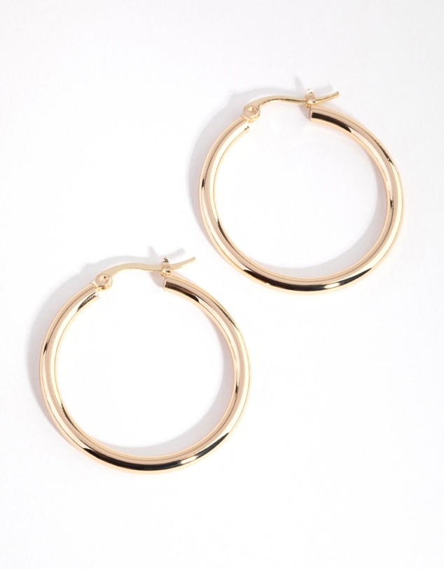 Lovisa - Gold Plated Large Hoop Earrings