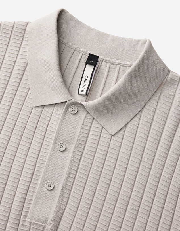 Calibre - Textured Rib Tech Knit Polo