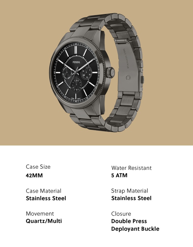 Fossil - Pearson Gunmetal Chronograph Watch
