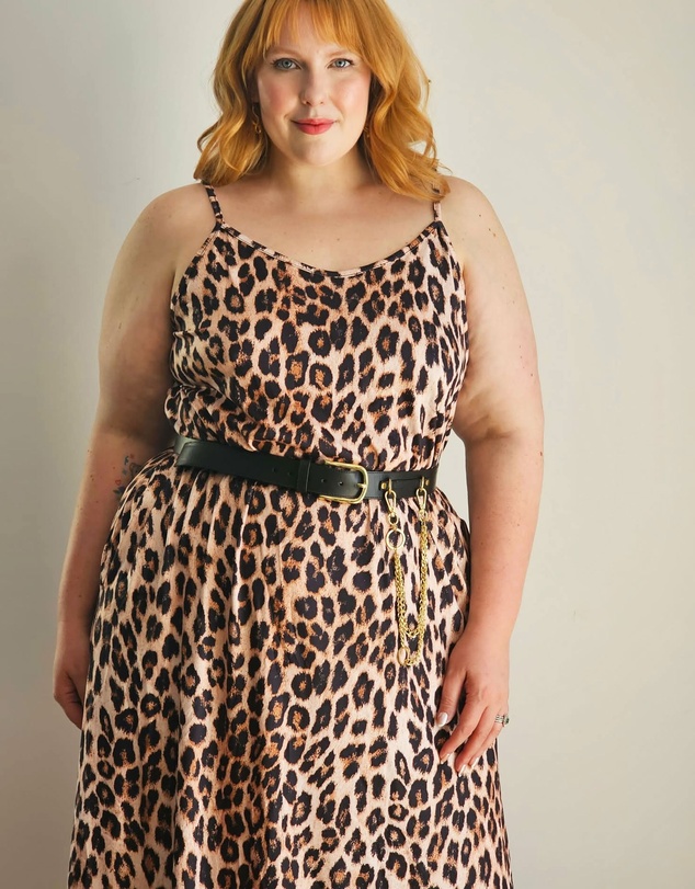Hope & Harvest - Maxi Slip Dress Leopard Print