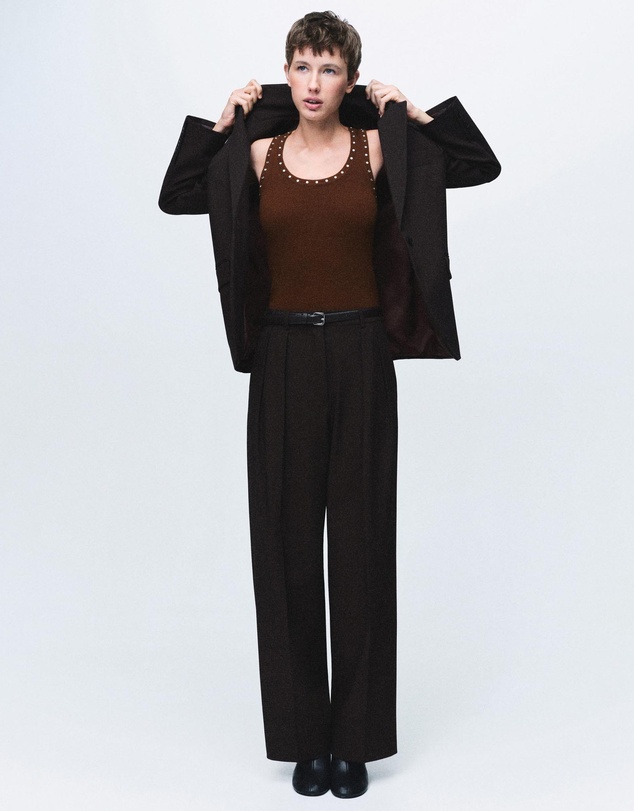 M.N.G - Studded Knit Top