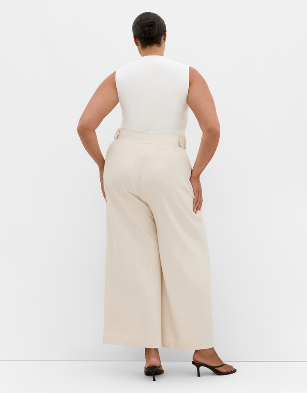 City Chic - Plus size Telia Wide Leg Pant - neutral