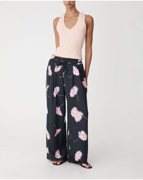 Forcast - Felicia Satin Elastic Pants