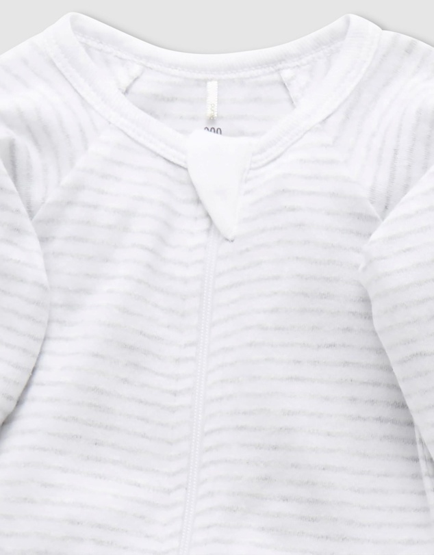 Purebaby - 2 Pack Zip Growsuit-Babies