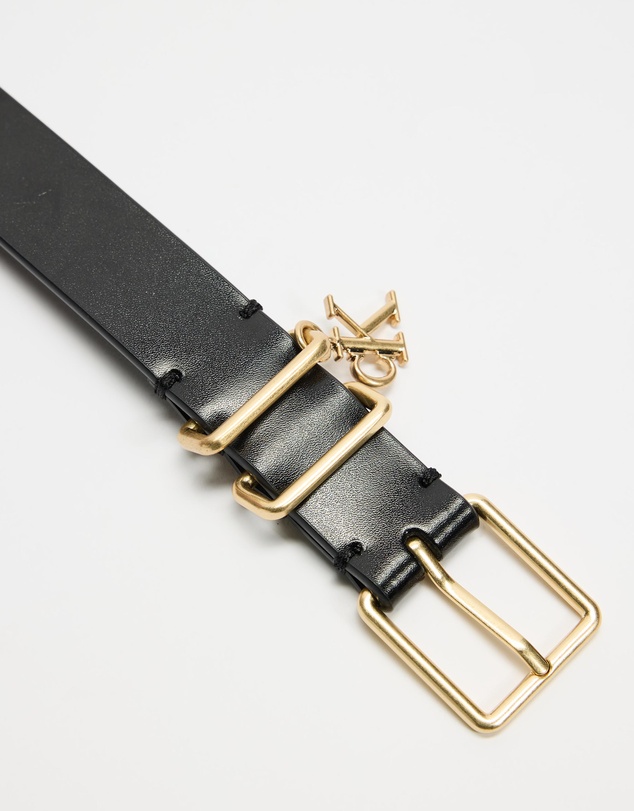 Calvin Klein - 2.5cm Monogram Charm Keeper Belt