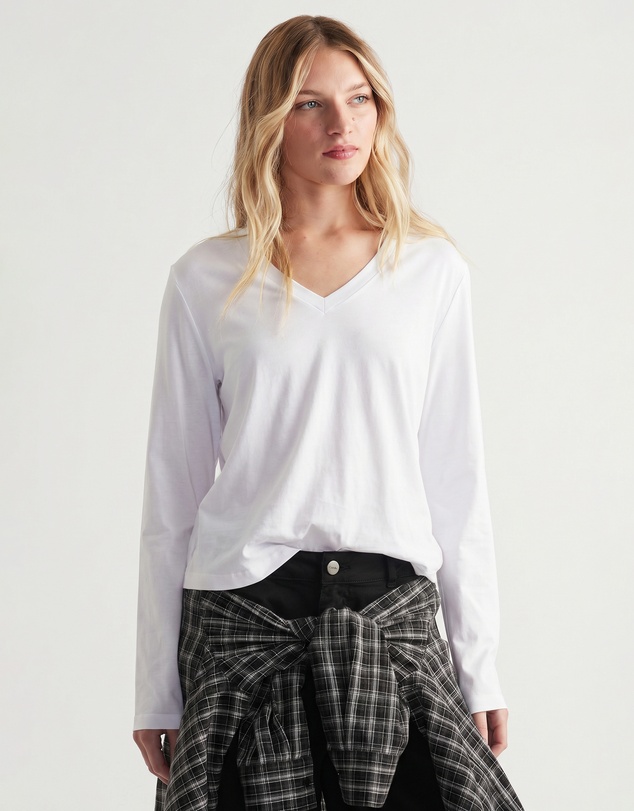 Decjuba - Imogen V Neck Long Sleeve