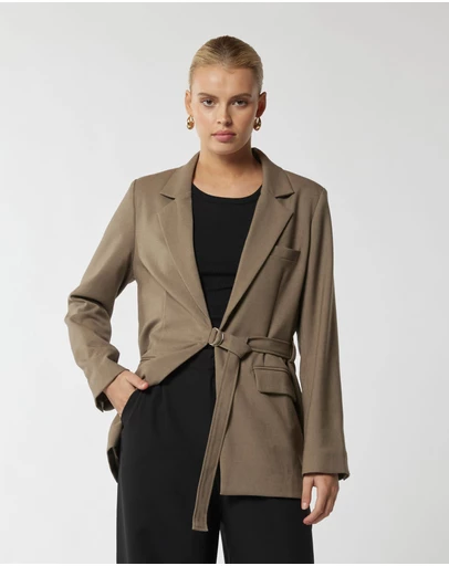 MVN - River Edge Belted Blazer