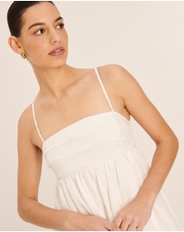 AERE - Linen Tuck Detail Mini Dress
