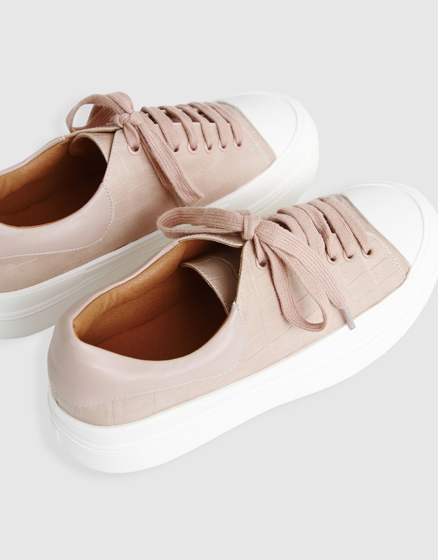 Belle & Bloom - Just A Dream Croc Leather Sneaker