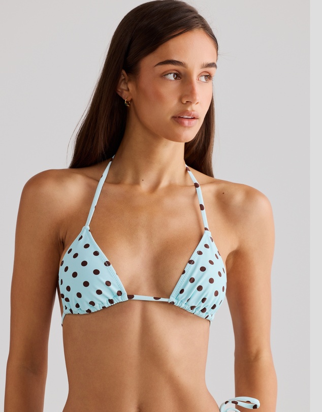 Vacay Swimwear - Rio Top Blue Polka