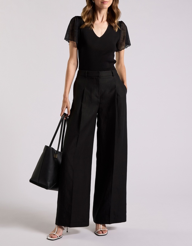 David Lawrence - Althea Linen Blend Pants