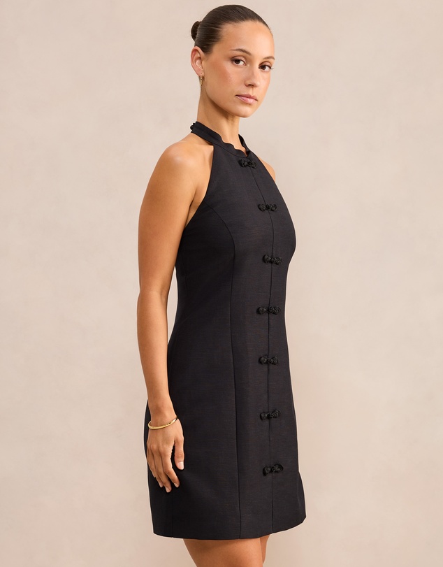 Forever New Petite - Kora Petite Button Closure Mini Dress