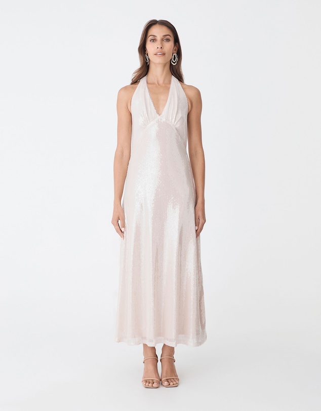 Forcast - Ariana Sequin Halter Dress
